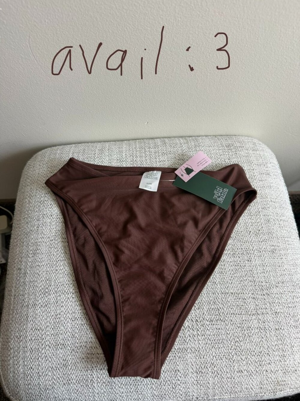 wild fable brown bikini bottom with high waist. NWT